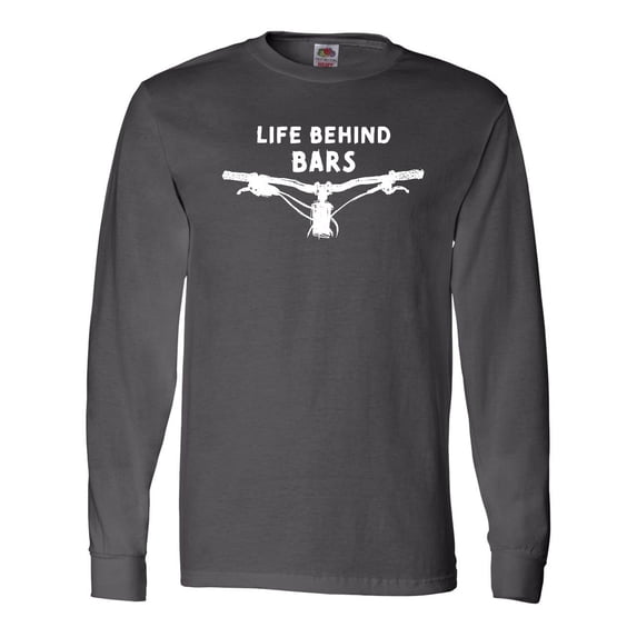 Inktastic Life Behind Bars Mountain Bike Long Sleeve T-Shirt