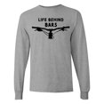 thumbnail image 1 of Inktastic Life Behind Bars Mountain Bike Long Sleeve T-Shirt, 1 of 5