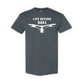 thumbnail image 1 of Inktastic Life Behind Bars Mountain Bike T-Shirt, 1 of 5