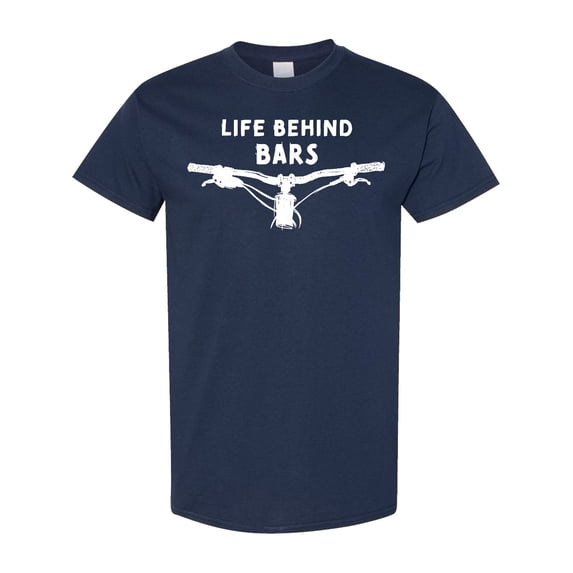 Inktastic Life Behind Bars Mountain Bike T-Shirt