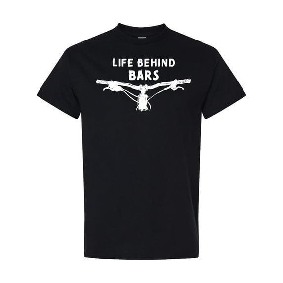 Inktastic Life Behind Bars Mountain Bike T-Shirt