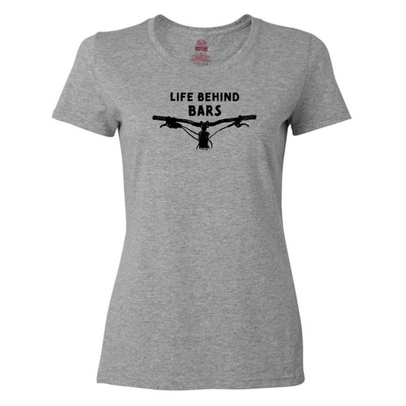 Inktastic Life Behind Bars Mountain Bike Women's T-Shirt