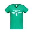 thumbnail image 1 of Inktastic Life Behind Bars Mountain Bike Women's V-Neck T-Shirt, 1 of 5
