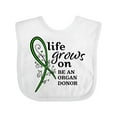 thumbnail image 1 of Inktastic Life Grows On- Be an Organ Donor Boys or Girls Baby Bib, 1 of 4