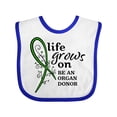 thumbnail image 1 of Inktastic Life Grows On- Be an Organ Donor Boys or Girls Baby Bib, 1 of 4