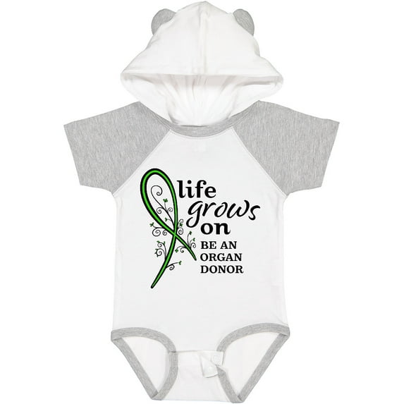Inktastic Life Grows On- be an Organ Donor Boys or Girls Baby Bodysuit