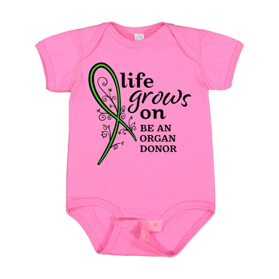 Inktastic Life Grows On- be an Organ Donor Boys or Girls Baby Bodysuit