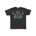 thumbnail image 1 of Inktastic Life Is Better At The Cabin, Deer Antlers, Camping T-Shirt, 1 of 5