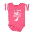 thumbnail image 1 of Inktastic Life Is Rough Cats Boys or Girls Baby Bodysuit, 1 of 5