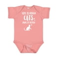 thumbnail image 1 of Inktastic Life Is Rough Cats Boys or Girls Baby Bodysuit, 1 of 5