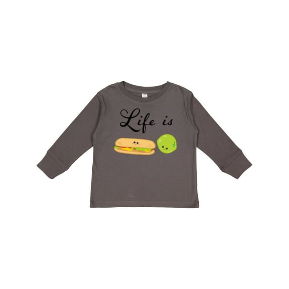 Inktastic Life Is Sublime- Cute Food Pun Boys or Girls Long Sleeve Toddler T-Shirt