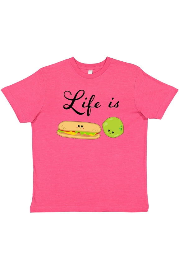 Life Is Sublime- Cute Food Pun Youth T-Shirt