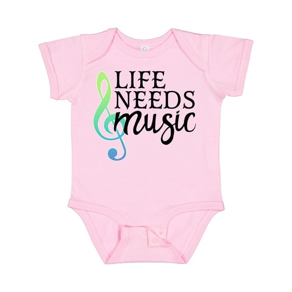 Inktastic Life Needs Music- ocean colors Boys or Girls Baby Bodysuit