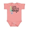 thumbnail image 1 of Inktastic Life Needs Music- ocean colors Boys or Girls Baby Bodysuit, 1 of 5