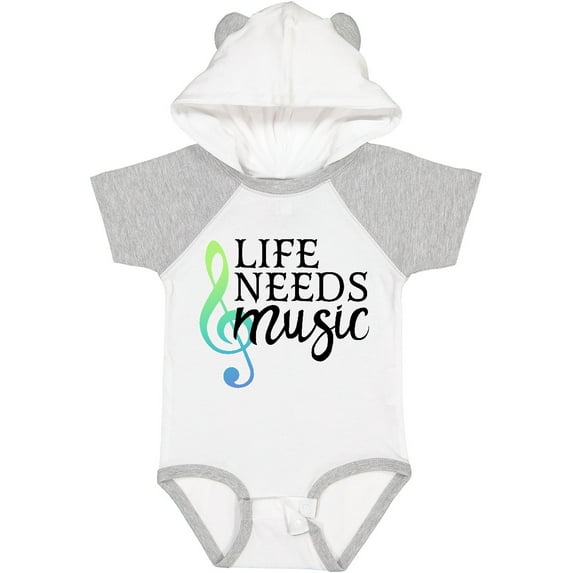 Inktastic Life Needs Music- ocean colors Boys or Girls Baby Bodysuit