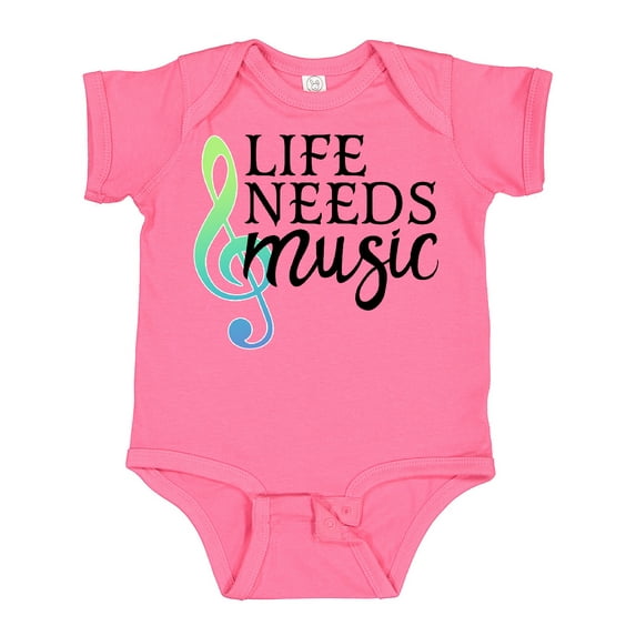 Inktastic Life Needs Music- ocean colors Boys or Girls Baby Bodysuit