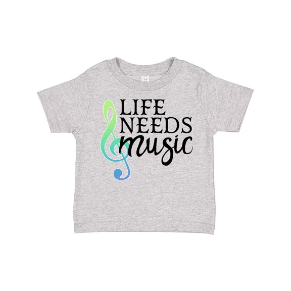 Inktastic Life Needs Music- ocean colors Boys or Girls Toddler T-Shirt