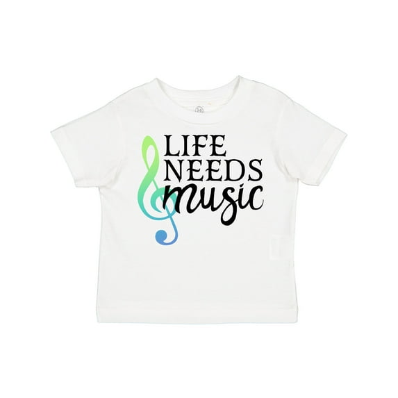 Inktastic Life Needs Music- ocean colors Boys or Girls Toddler T-Shirt