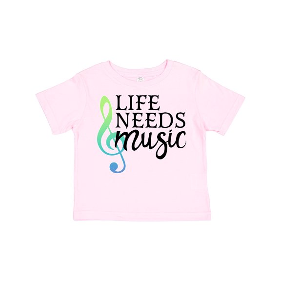 Inktastic Life Needs Music- ocean colors Boys or Girls Toddler T-Shirt