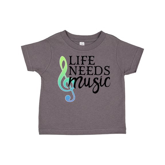 Inktastic Life Needs Music- ocean colors Boys or Girls Toddler T-Shirt