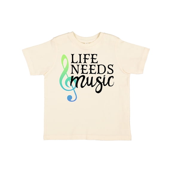 Inktastic Life Needs Music- ocean colors Boys or Girls Toddler T-Shirt