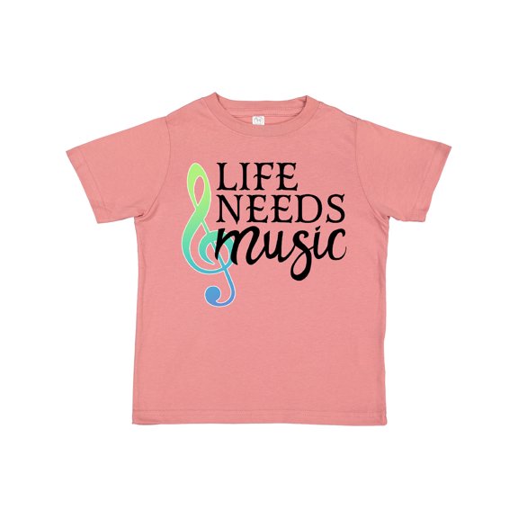 Inktastic Life Needs Music- ocean colors Boys or Girls Toddler T-Shirt