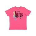 thumbnail image 1 of Inktastic Life Needs Music Ocean Colors Youth T-Shirt, 1 of 5
