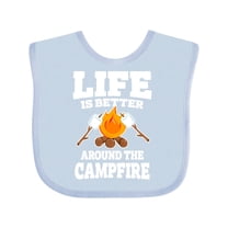 Inktastic Life is Better Around The Campfire Boys or Girls Baby Bib