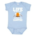 thumbnail image 1 of Inktastic Life is Better Around The Campfire Boys or Girls Baby Bodysuit, 1 of 5