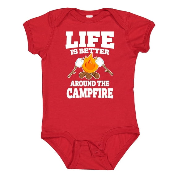 Inktastic Life is Better Around The Campfire Boys or Girls Baby Bodysuit