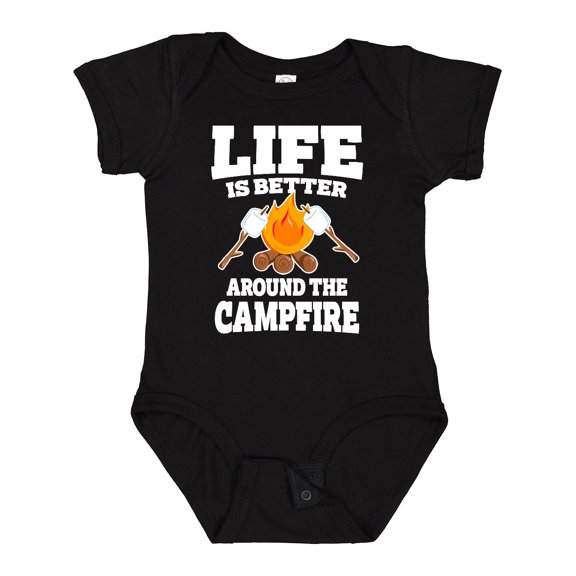 Inktastic Life is Better Around The Campfire Boys or Girls Baby Bodysuit