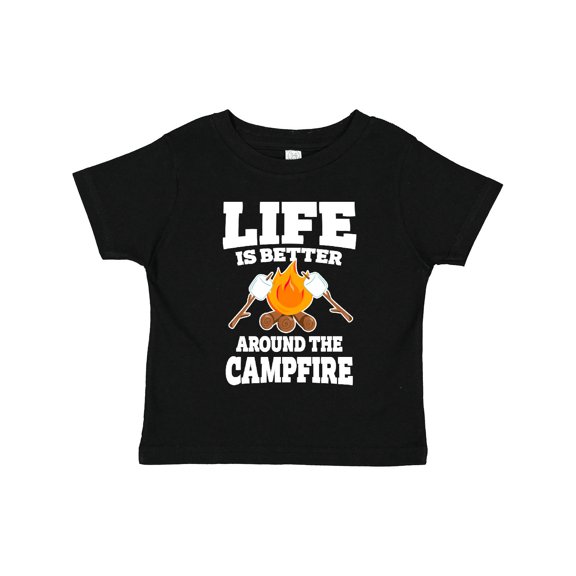 Inktastic Life is Better Around the Campfire Boys or Girls Toddler T-Shirt