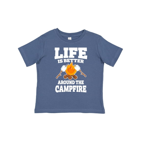 Inktastic Life is Better Around the Campfire Boys or Girls Toddler T-Shirt