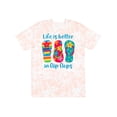 thumbnail image 1 of Inktastic Life is Better Flip Flops T-Shirt, 1 of 5