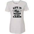 thumbnail image 1 of Inktastic Life is Better at the Cabin with Trees and Moon Women's T-Shirt, 1 of 5