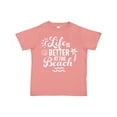 thumbnail image 1 of Inktastic Life is Better at the Beach with Sunshine Seashell and Palm Trees Boys or Girls Toddler T-Shirt, 1 of 5