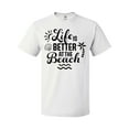 thumbnail image 1 of Inktastic Life is Better at the Beach with Sunshine Seashell and Palm Trees T-Shirt, 1 of 5