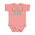 thumbnail image 1 of Inktastic Life is Better at the Cabin, Deer Antlers, Camping Boys or Girls Baby Bodysuit, 1 of 5