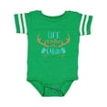 thumbnail image 1 of Inktastic Life is Better at the Cabin, Deer Antlers, Camping Boys or Girls Baby Bodysuit, 1 of 5