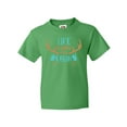 thumbnail image 1 of Inktastic Life is Better at the Cabin, Deer Antlers, Camping Youth T-Shirt, 1 of 5