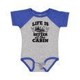 thumbnail image 1 of Inktastic Life is Better at the Cabin with Trees and Moon Boys or Girls Baby Bodysuit, 1 of 5
