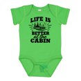thumbnail image 1 of Inktastic Life is Better at the Cabin with Trees and Moon Boys or Girls Baby Bodysuit, 1 of 5