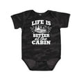 thumbnail image 1 of Inktastic Life is Better at the Cabin with Trees and Moon Boys or Girls Baby Bodysuit, 1 of 5