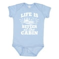 thumbnail image 1 of Inktastic Life is Better at the Cabin with Trees and Moon Boys or Girls Baby Bodysuit, 1 of 5