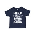 thumbnail image 1 of Inktastic Life is Better at the Cabin with Trees and Moon Boys or Girls Toddler T-Shirt, 1 of 5