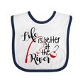 thumbnail image 1 of Inktastic Life is Better at the River Fishing Pole with Bobber Boys or Girls Baby Bib, 1 of 4