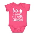 thumbnail image 1 of Inktastic Life is Better with Chickens Boys or Girls Baby Bodysuit, 1 of 5