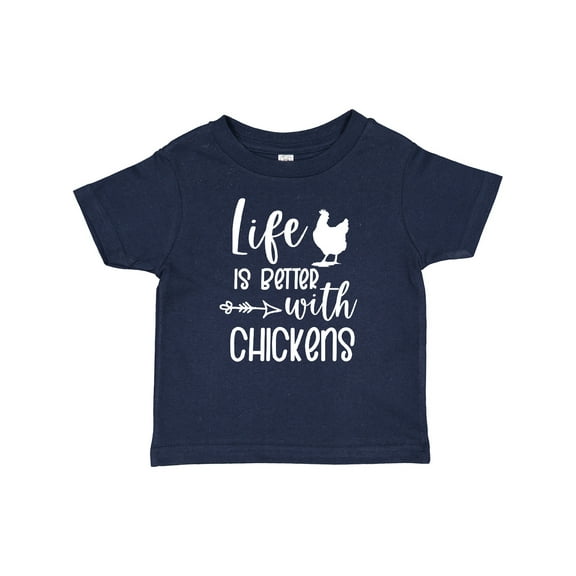 Inktastic Life is Better with Chickens Boys or Girls Baby T-Shirt
