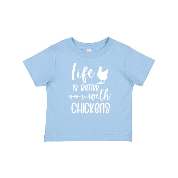Inktastic Life is Better with Chickens Boys or Girls Baby T-Shirt
