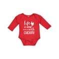 thumbnail image 1 of Inktastic Life is Better with Chickens Boys or Girls Long Sleeve Baby Bodysuit, 1 of 5
